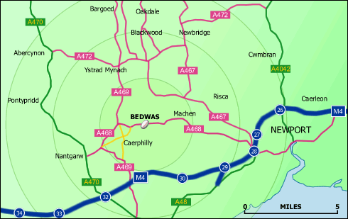Bedwas Road Map