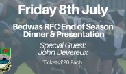 Bedwas RFC Annual Club Dinner tickets now on sale!-Come and get ’em!